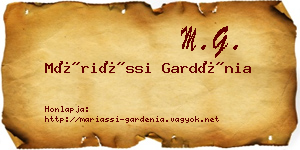 Máriássi Gardénia névjegykártya